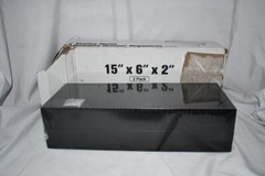 VeyFey Bamboo Drawer Organizers 15″ x 6″ x 2″ Set of 2 in Black NIB
