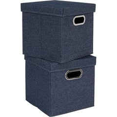 Collapsible Storage Boxes Office Supplies Toys Accessories Durable Cotton Blend