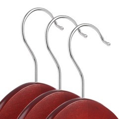 – 20 Cherry Wooden Suit Hangers – Premium Lotus Wood with Notches & Chrome Sw…