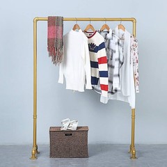 Industrial Pipe Clothing Rack 59in,Clothes Racks for Hanging Clothes,Heavy Du…