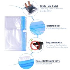 ALMING Compression Bags – Travel Essentials 12 Pack Space Saver No Vacuum or …