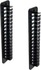 2PCS Wall-Mounted Baseball Cap Organizer Rack 16-Hat Holder with Strong Adhesive