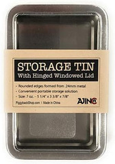 Blank Empty Survival Kit Tin Storage Cases – Rectangular Metal Tin Box with Clea