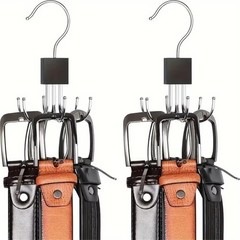 360° Rotating Hanger Hook Multi-Claw Metal Rack Closet Tie Scarf Bag Organizer