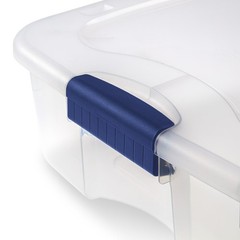 (2 pack) Sterilite 66 Quart Latching Underbed Wheeled Storage Bin, Clear Plastic