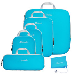Alameda 6 Count Blue Nylon Packing Organizers Assembled:15x15x4″ (Light Use)