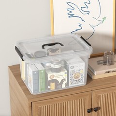 6PCS 20 Quart Latching Storage Box Stackable Bin W/ Latch Lid Plastic Container