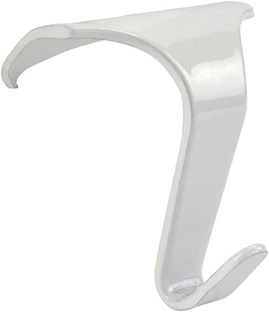 Molding Hooks White – Contemporary/Heavy Duty for Picture Rails 10 Pack