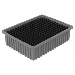 Akro-Mils 33226Grey Industrial Grade Polymer, Divider Box, Gray, 22 3/8 In L, 6