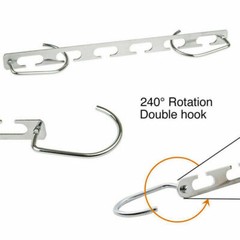 2PC Space Saver Saving Wonder Metal Hanger Clothes Closet Organize Hook Racks
