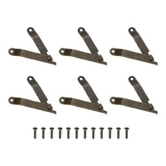 10pcs Lid Folding Support Hinges Bronze(Folded L 2.7″/68mm Plate W 0.4″/11mm)