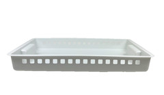 Rubbermaid Slide’n Stack Slide N Stack Basket White Plastic 14.5x20x3.4” #5579