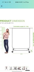 HOKEEPER 250 Lbs Load Capacity Commercial Grade Clothing Garment Racks Heavy…