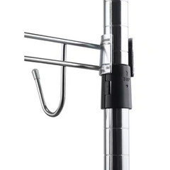 Chrome Steel Clothes Rack 48 In. W X 75.5 In. H