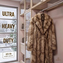 Ultra Heavy Duty Plastic Clothes Hangers – White Strong Durable Coat & Suit Hang