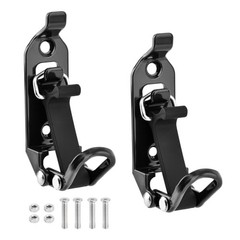 2Pcs Shovel Mount for Roof Rack, Heavy Duty Metal & Rubber Tool Holder, Black