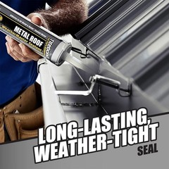 WeatherMaster Metal Roof Sealant, Brown – Premium Polymer Caulk for Aluminum,…