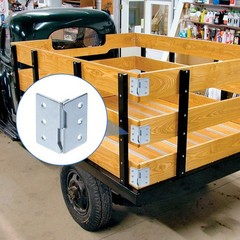 16 Set(32pcs) Trailer Wood Sides Bracket Heavy Duty Trailer Rack Corner Conne…