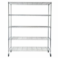 4/5 Tier Garage Wire Metal Shelving Adjustable Steel Heavy Duty Storage Shelf