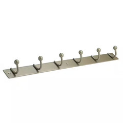 19-5/8 In. (500 Mm) Matte Nickel Utility Hook Rack