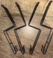 ProSlat ProRack Double Side Hooks (4 Pack) Black 6″ (63024) Garage Shelf Hangers