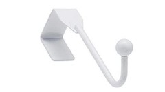 Hardware BP9990130 Utility Over The Door Metal Hook, 1 in (25.5 mm), White