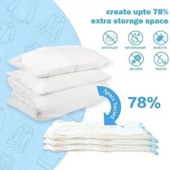 10 x Jumbo Vacuum Storage Bags Travel Space Saver Garment Seal Clothes Organizer