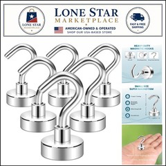 Heavy Duty Magnetic Hooks – 6 Count, Perfect for Cruise & Home Hanging Solutions