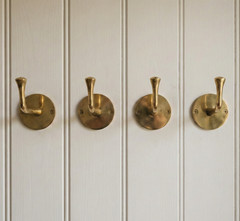 Solid Brass Wall Hook, Unlacquered Antique Finish, Rustic Towel/Coat Hook