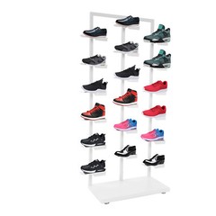 Three-post Single-sided Shoe Rack Stackable Commercial Shoe Rack Display Cabinet