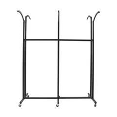 Adjustable Height Garment Rack With Six Universal Wheels 45.6*19.6*55.12-70.87in