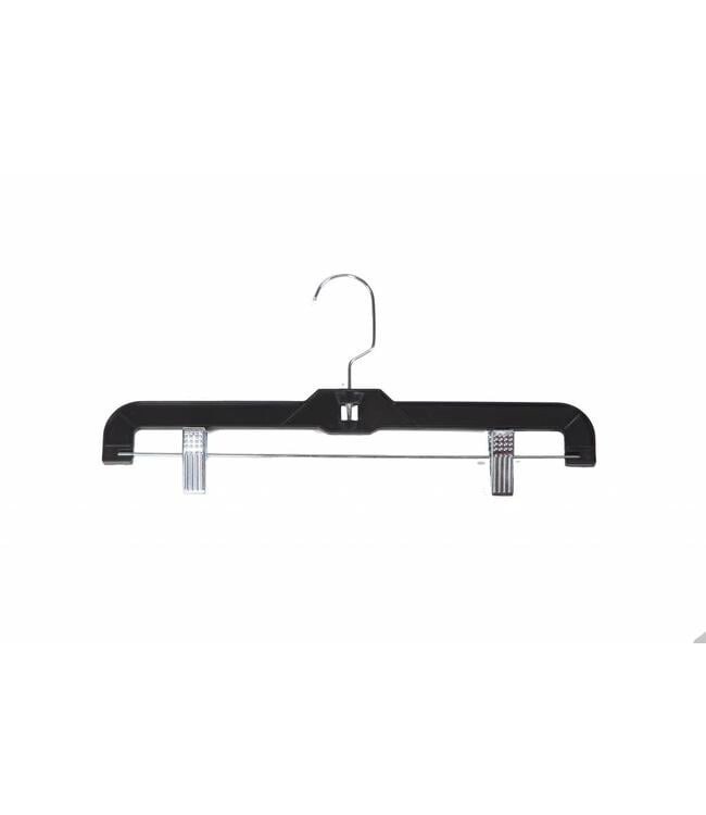 14 inch Swivel Black Plastic Adjustable clips Skirt and Pants 20 Hangers
