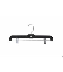 14 inch Swivel Black Plastic Adjustable clips Skirt and Pants 20 Hangers