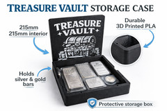 Treasure Vault Bullion Storage Box | Silver & Gold Bar Case Custom