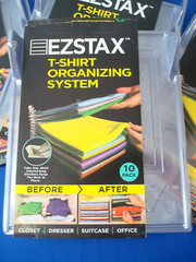 4-10 Pack EZSTAX 40 T-Shirt Folder & Closet Organizer Office Filing System New