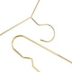 30Pack Metal Gold Wire Clothes Hangers, Coat Hanger, Standard Suit Hangers 17.7″