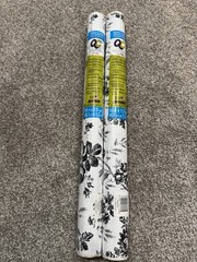 Contact Quick Cover Toile Black 18″ x 1.5 Yards Washable 2 Rolls USA