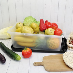 14 Quart Latching Storage Bins with Lids – 2 Pack Organizing Boxes