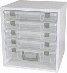 ArtBin 6855SC Super Satchel Cube – 15.5 x 16.75 x 15.625 in, 6 Rail Set NEW