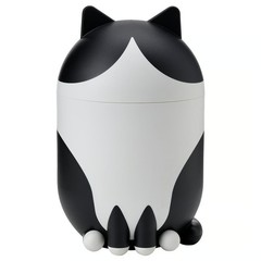 NEW IKEA GREJSIMOJS Cat Shaped Storage Box – Black / White (506.031.78)