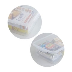 14 Quart Clear Storage Bin, Plastic Latching Box/Container with Lid, Shoe Box…