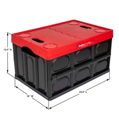 16 Gallon Greenmade Collapsible Storage Crate with Lid Instacrate Grande, 2-Pack