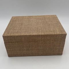 Made Goods Valeria Box Set of 2 Woven Natural Raffia Storage Boxes