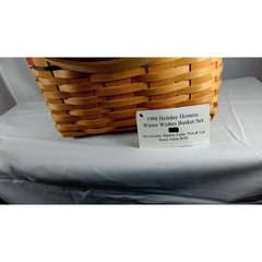 Longaberger 1998 Holiday Hostess Winter Wishes Basket Set