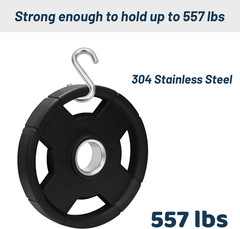 Heavy Duty 304 Stainless Steel S Hooks – 3.3 Inch, 557 Lbs Capacity, 2 Pcs