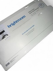 4x Brightroom Heavy Duty Steel Hook Rail Powder Coated Black18”L X .5” W X 4”H