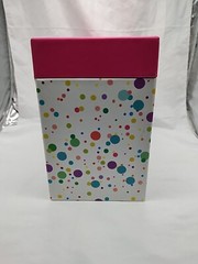 C.R. Gibson Polka Dot Storage Container Box 9 1/2″ X 4 1/2″ X 7″