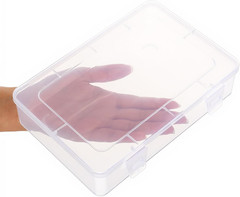 12 Pack Clear Stackable Storage Boxes with Lids – Ideal for Home & Office