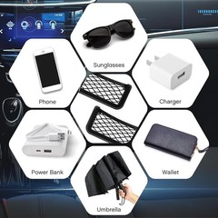 2 Pcs Car Storage Net Bags – Universal Mesh Organizers for Vehicle