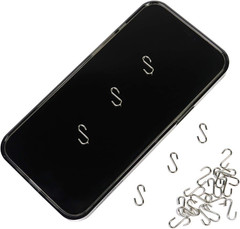 Mini S Hooks Connectors S Shaped Wire Hook Hangers 100Pcs Hanging Hooks for DIY